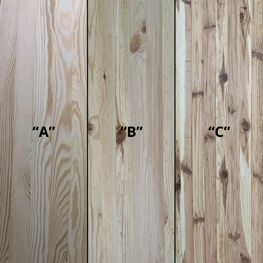 Edge-glued pine panel, 40 mm thick
