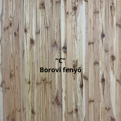 Edge-glued pine panel, 40 mm thick